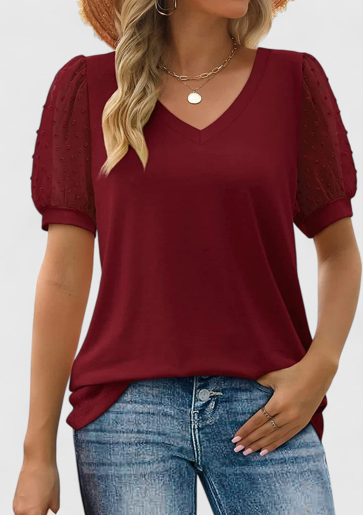 Liora | Comfortable V-Neck Top
