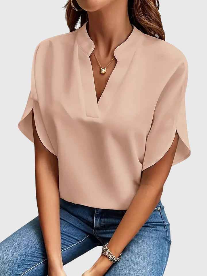 Eloria | Soft and Elegant V-Neck Shirt