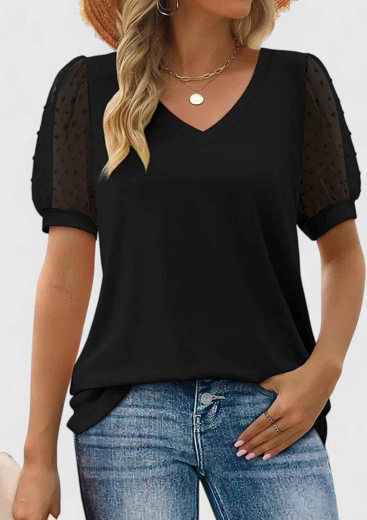 Liora | Comfortable V-Neck Top