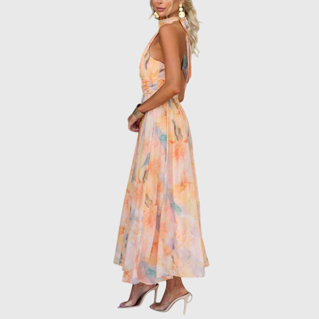 Aveline | Halter Maxi Dress