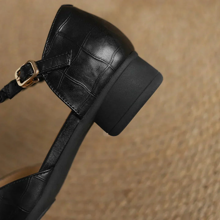 Sarah | Leather Mary Janes