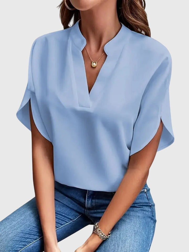 Eloria | Soft and Elegant V-Neck Shirt