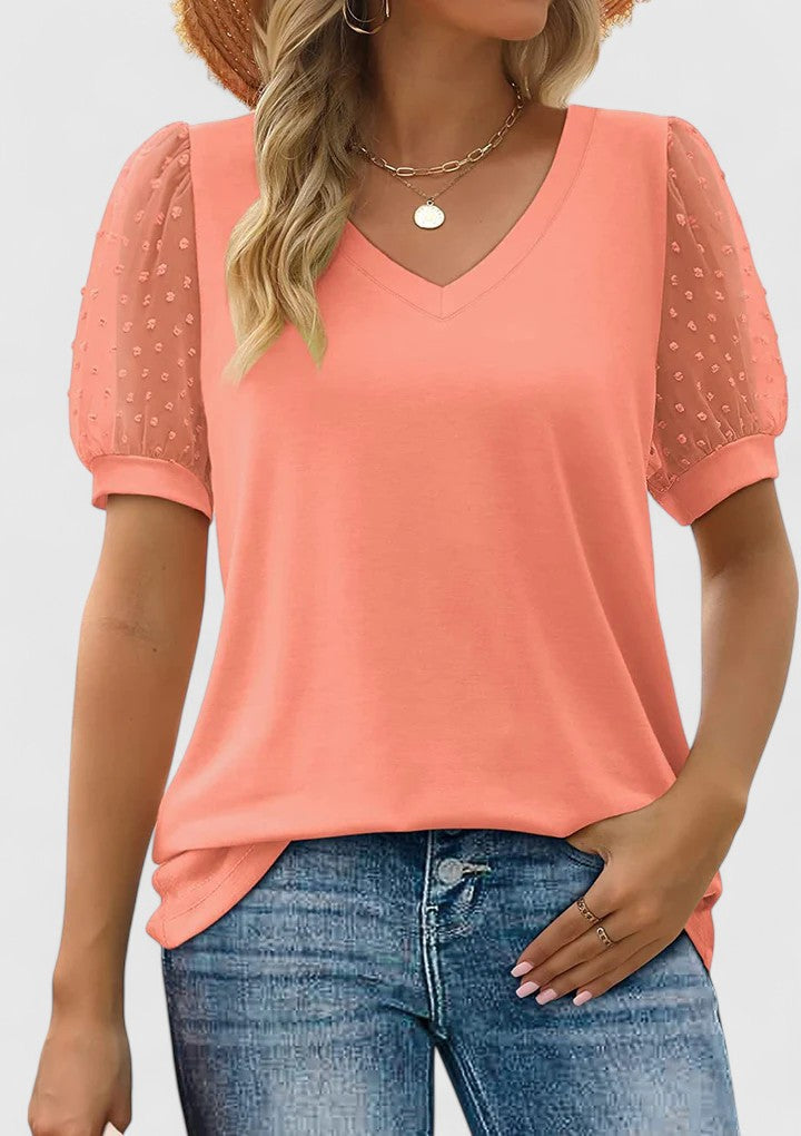 Liora | Comfortable V-Neck Top