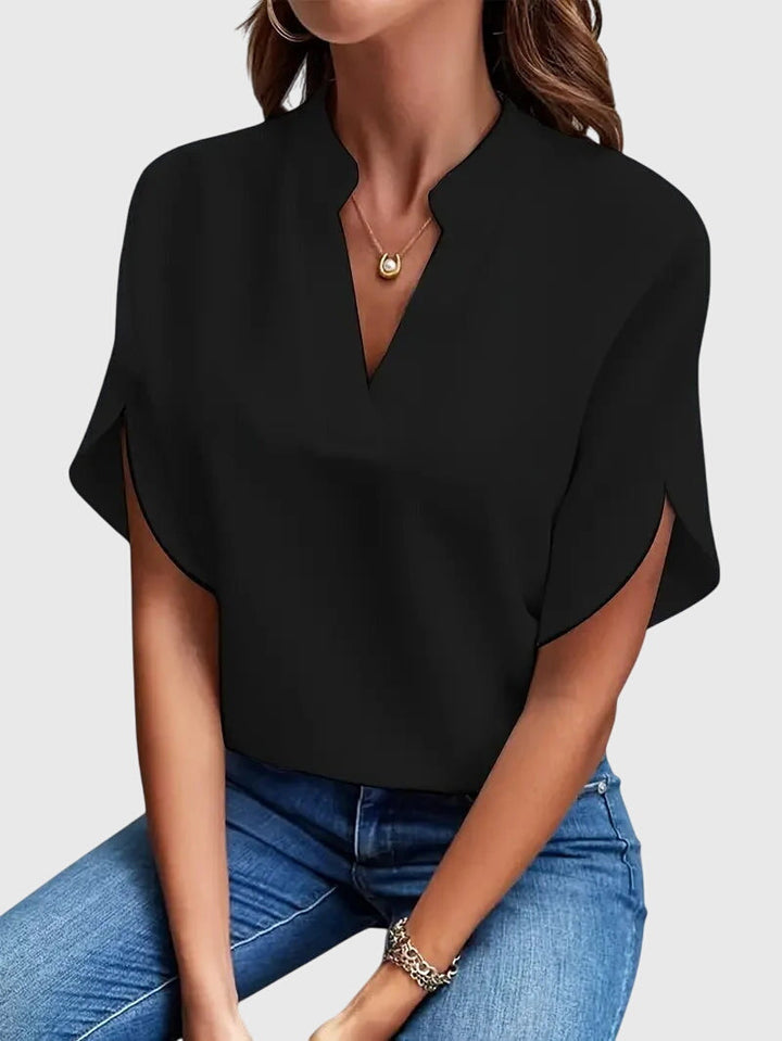 Eloria | Soft and Elegant V-Neck Shirt