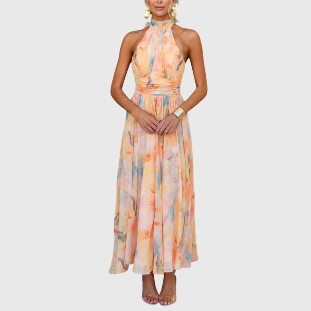 Aveline | Halter Maxi Dress
