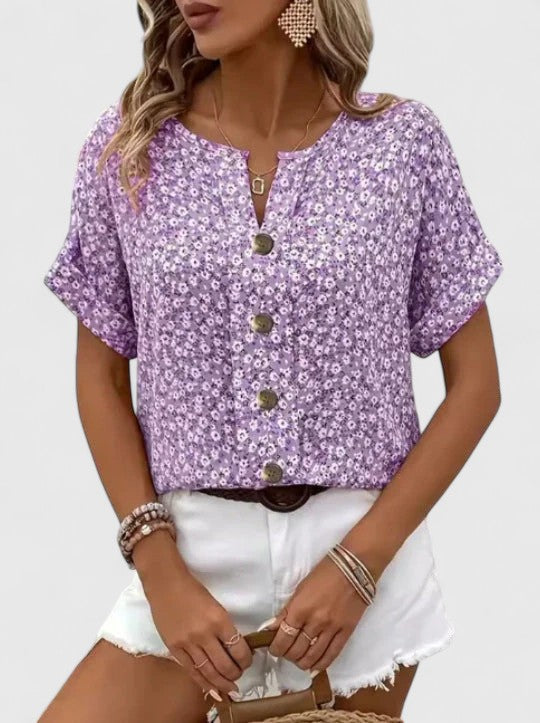 Isolde | Elegant Floral Summer Top